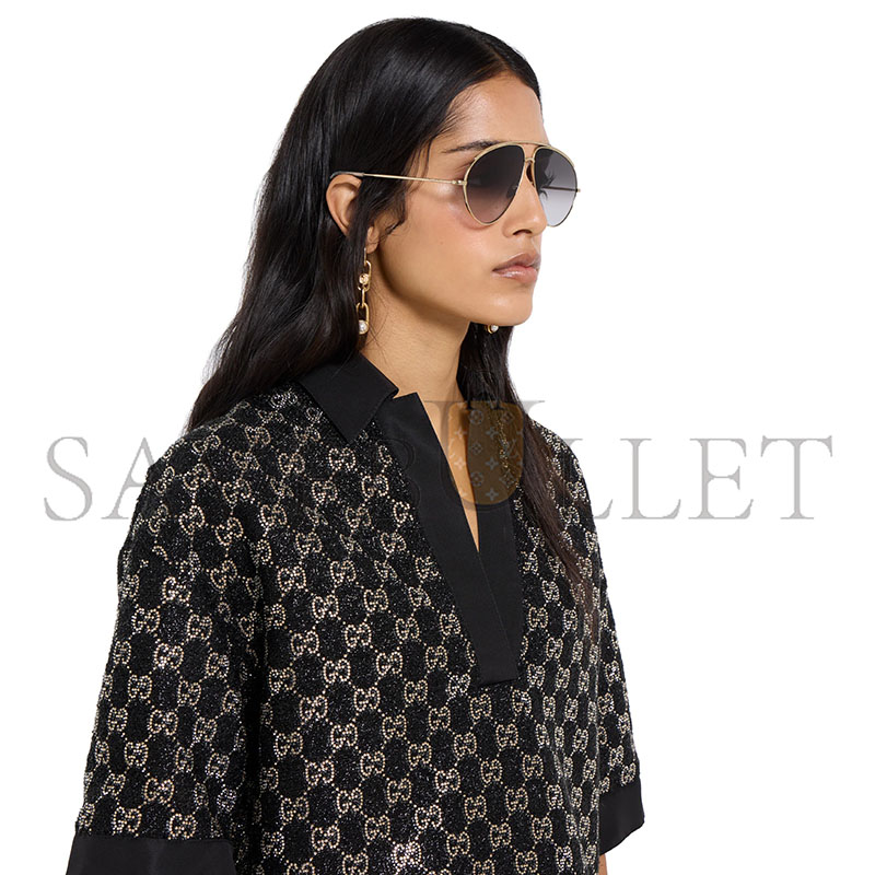 GUCCI WOOL TWEED LAMÉ TOP 846682